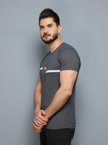 Men T-Shirts - 深灰色 - 查看 6