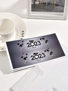1 bộ 10 cái Lớp học Của 2024 Tốt nghiệp Buổi tiệc Hình dán Đối với Nước Chai , Món quà , - Màu Xám nhạt - Xem 3