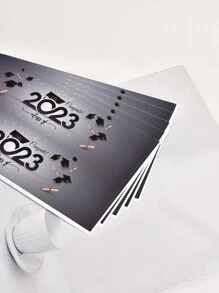 1 bộ 10 cái Lớp học Của 2024 Tốt nghiệp Buổi tiệc Hình dán Đối với Nước Chai , Món quà , - Màu Xám nhạt - Xem 6