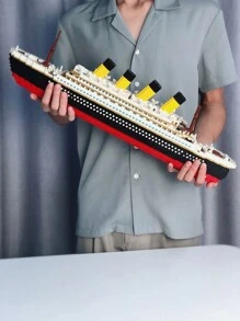 1 szt. Deluxe World Classic model statku wycieczkowego zestaw do budowania, wykonany z ABS, po złożeniu rozmiar 60*8*16.5cm dekoracja pokoju