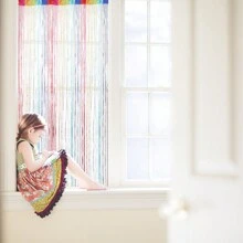 Door String Curtain, Wall Panel Fringe Window Room Divider Blind, Home Patio Bedroom Decorative Tassel Screen Ribbon Strings Strip Silver Thread Screen For Wedding Coffee House - one-size - View 7