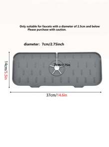 1pc Solid Dish Drying Mat