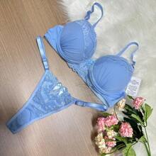 Women Sexy Lingerie - 淺藍色 - 查看 2