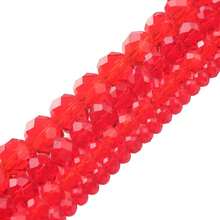 多面玻璃水晶圓珠用於珠寶製作間隔水晶玻璃珠 Ab 效果耳環吊墜手鍊髮飾裝飾 - 刻面玻璃水晶 - 查看 50