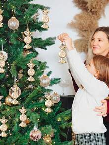 6 đồ trang trí Giáng sinh hình kẹo mạ, đồ trang trí tiệc Giáng sinh, đồ trang trí cây thông Noel cho năm mới 2025 - Rượu sâm banh - Xem 2