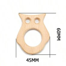 3pcs Beech Wood Beading Kit For Diy Crafts, Unpainted Jewelry Making, Animal Shaped Decoration - 3Pcs - View 24