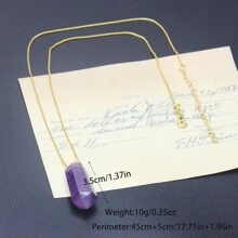 Collar Decorativo De Cristal - Blanco - Ver 2