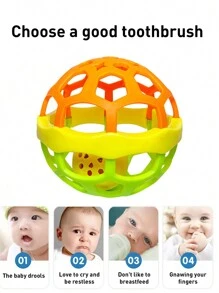 蒙特梭利玩具-感官球嬰兒感官玩具1-3紋理手球,嬰兒拼音玩具3-6 9個月大的嬰兒玩具,適用於0-12個月的嬰兒和幼兒（一些零件隨機發送） - 彩色 - 查看 3