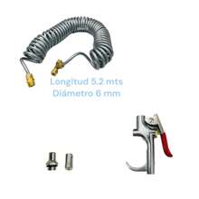 Retractable Blasting Hose Kit With Air Gun 5.2m - 銀色 - 查看 2