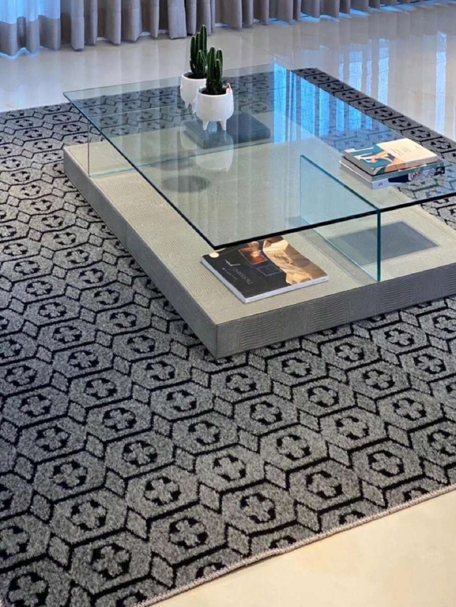 Area Rugs & Sets - Màu xám hình học - Xem 1
