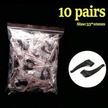 10pairs Silicone Ear Hook Anti-Slip Glasses Leg Ear Sleeve Bracket Fastener Clear Sunglasses Accessories Grip Anti-Fall Eyewear Holder Glasses Accessories For Women