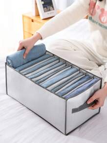 A White Layered Storage Bag Foldable Non-Woven Fabric Suitable For Clothing Storage - White - View 2