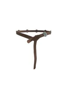 1 Pieza Cinturón De Vestido Y Chaqueta De Moda Con Nudo Y Detalles Metálicos Para El Viaje Diario - Café - Ver 3