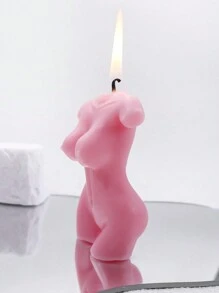 1入組女士形香氛蠟燭盒裝，適合房間、桌面裝飾或作為送給朋友禮物 - 粉色 - 查看 8