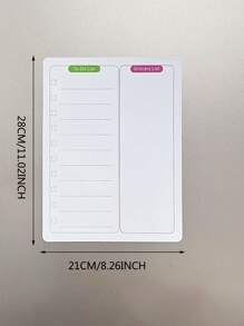 1pc Magnetic Fridge Sticker For Leaving Notes, Schedule, Memo, Calendar - White - View 4