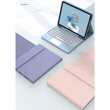 Bàn Di chuột Bàn phím Ốp tương thích với iPad 10.2" 2019 , iPad 10.5" Không khí Thế hệ thứ 3 10.5 2019 , Tròn Chìa khóa Có thể tháo rời Bàn di chuột Bàn phím Với Ngăn đựng bút chì - màu đen - Xem 4
