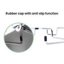 野營垃圾袋支架,便攜鐵金屬絲垃圾架,13加侖包,塑膠包邊框架子,可折疊花園樹葉包支撐架,垃圾袋支架適用於野營,野餐燒烤和派對(黑色)