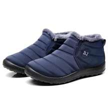 Women's Winter Outdoor Warm Thermal Lined Snow Boots - Blue - View 1