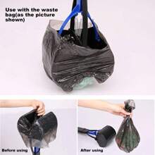 1入組寵物糞便鏟,長柄狗糞鏟利器,夾式糞便鏟及撿帶,適用於寵物戶外清潔,方便狗糞鏟配件 - 玫紅色 - 查看 7