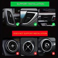 10pcs 20cm U-shape Car Air Vent Decorative Strip & Car Door Edge Protector - Silver - View 5