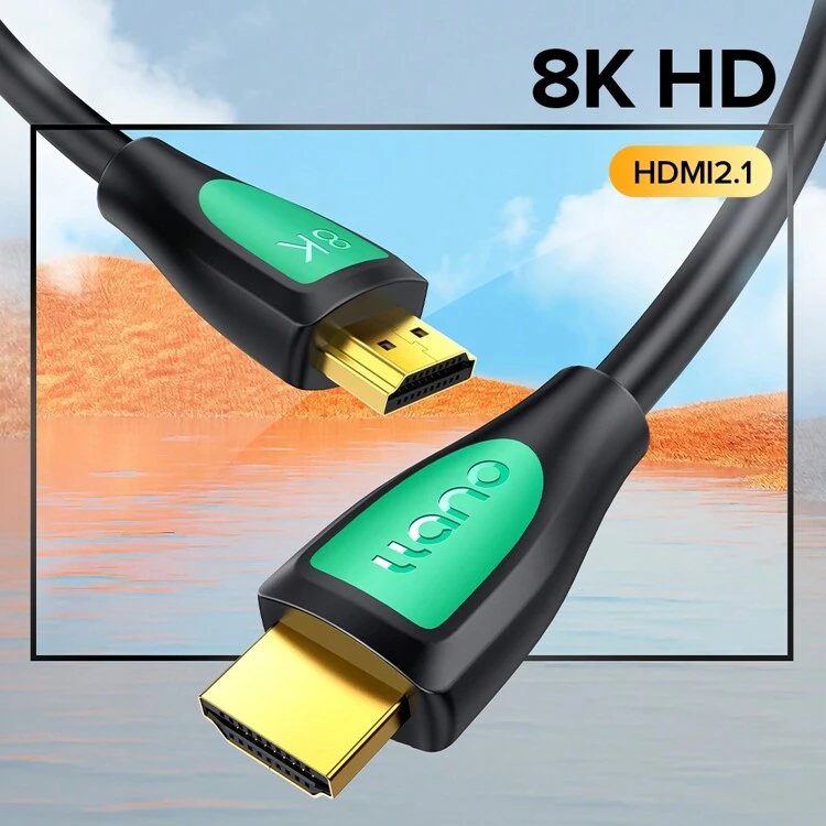 Llano 8K Cable 2.1 Cable 60hz/144hz Ultra High Speed Transmission Cable HDR Cable - Black - View 1