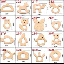 3pcs Beech Wood Beading Kit For Diy Crafts, Unpainted Jewelry Making, Animal Shaped Decoration - 3Pcs - View 3