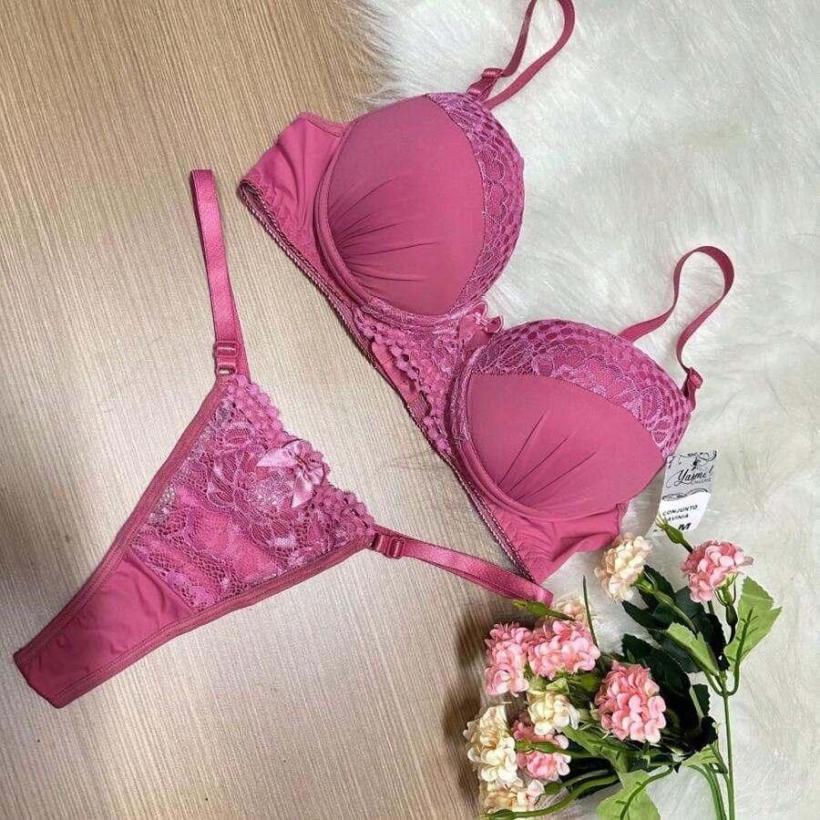 Women Sexy Lingerie - 藕粉色 - 查看 1