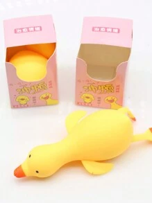 1入抗壓tpr鴨子&鵝&麵粉鴨泡泡玩具,伸展放鬆壓力 - 黃色 - 查看 2