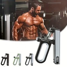 1pc-Adjustable Hand Grip Strengthener - Countable Heavy Hand Gripper Exerciser For Arm Muscle And Wrist Training - Fitness Equipment For Strength And Endurance - Grey - View 1