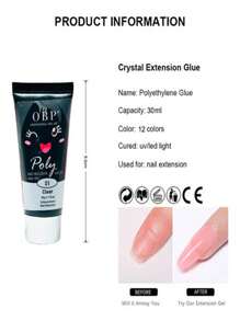 OBP 12 Pieces Poligel Nail For Basic Nail Decoration 15/30ml-1 - Purple - View 3