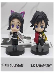Figura de acción - Kimetsu No Yaiba: Set de 5 ediciones de PVC de segunda generación, decoración de habitación estilo B - Negro - Ver 2