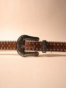 Women Belts - Rust Brown - View 2