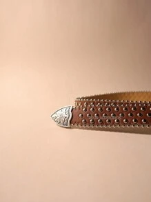 Women Belts - Rust Brown - View 3