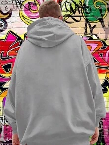 Men Sweatshirts - 灰色 - 查看 2