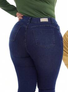 Plus Size Jeans - Rửa tối - Xem 4