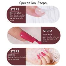 12入組美甲凝膠,閃亮持久,需使用uv/led燈進行固化 - 彩色 - 查看 5