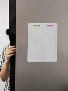 1pc Magnetic Fridge Sticker For Leaving Notes, Schedule, Memo, Calendar - White - View 3