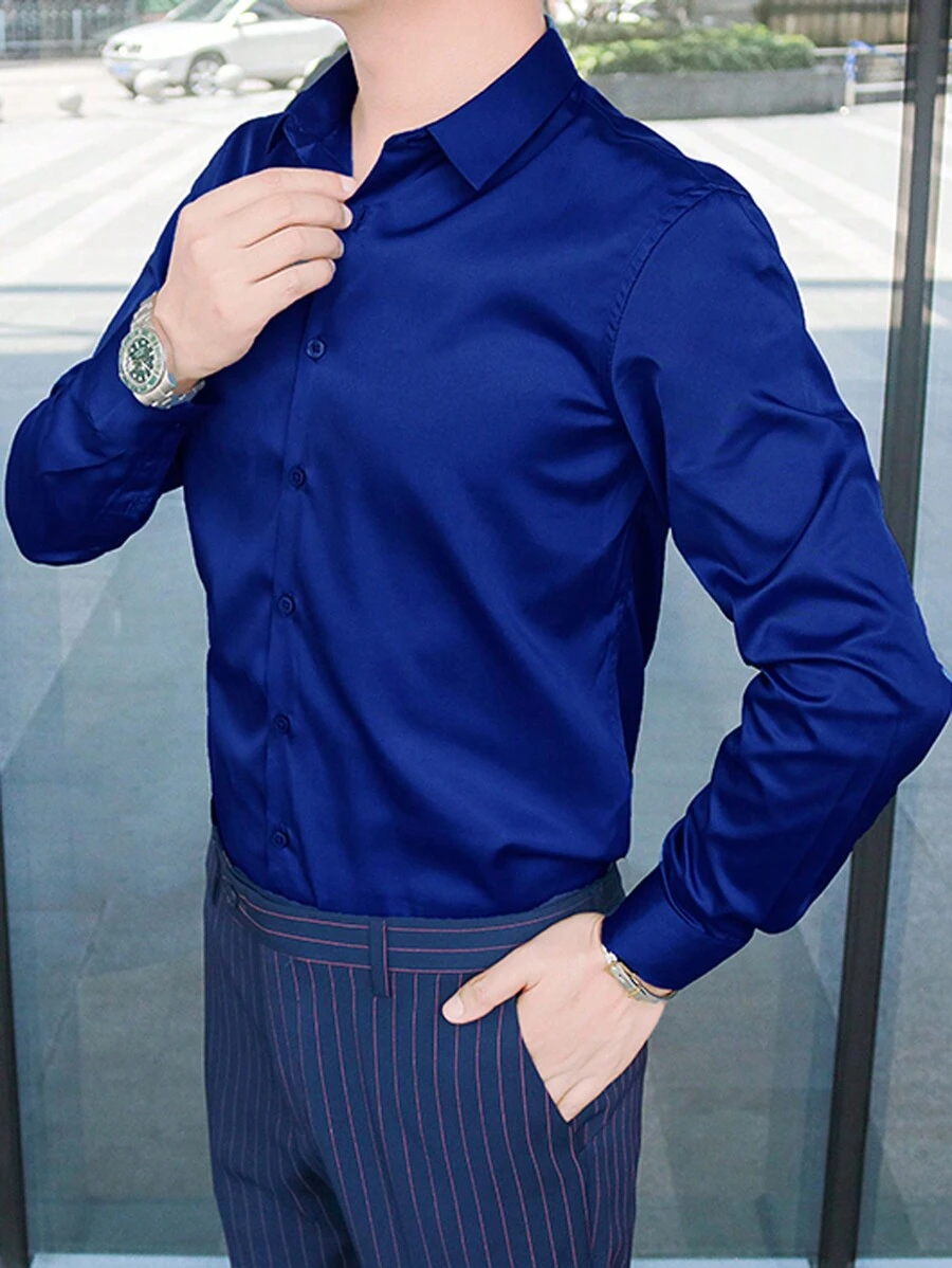 Men Shirts - azul real - Ver 1