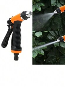 噴霧灑水器花園噴水槍高壓洗車噴水器洗車噴頭植物澆水 - 黑色 - 查看 1