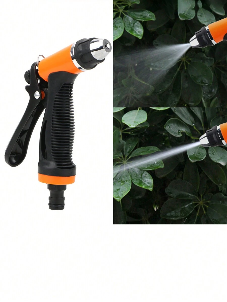 噴霧灑水器花園噴水槍高壓洗車噴水器洗車噴頭植物澆水 - 黑色 - 查看 1