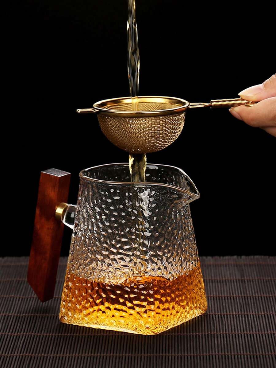1入組不銹鋼茶葉濾網茶壺過濾器和隔熱桶子 - 金色 - 查看 1