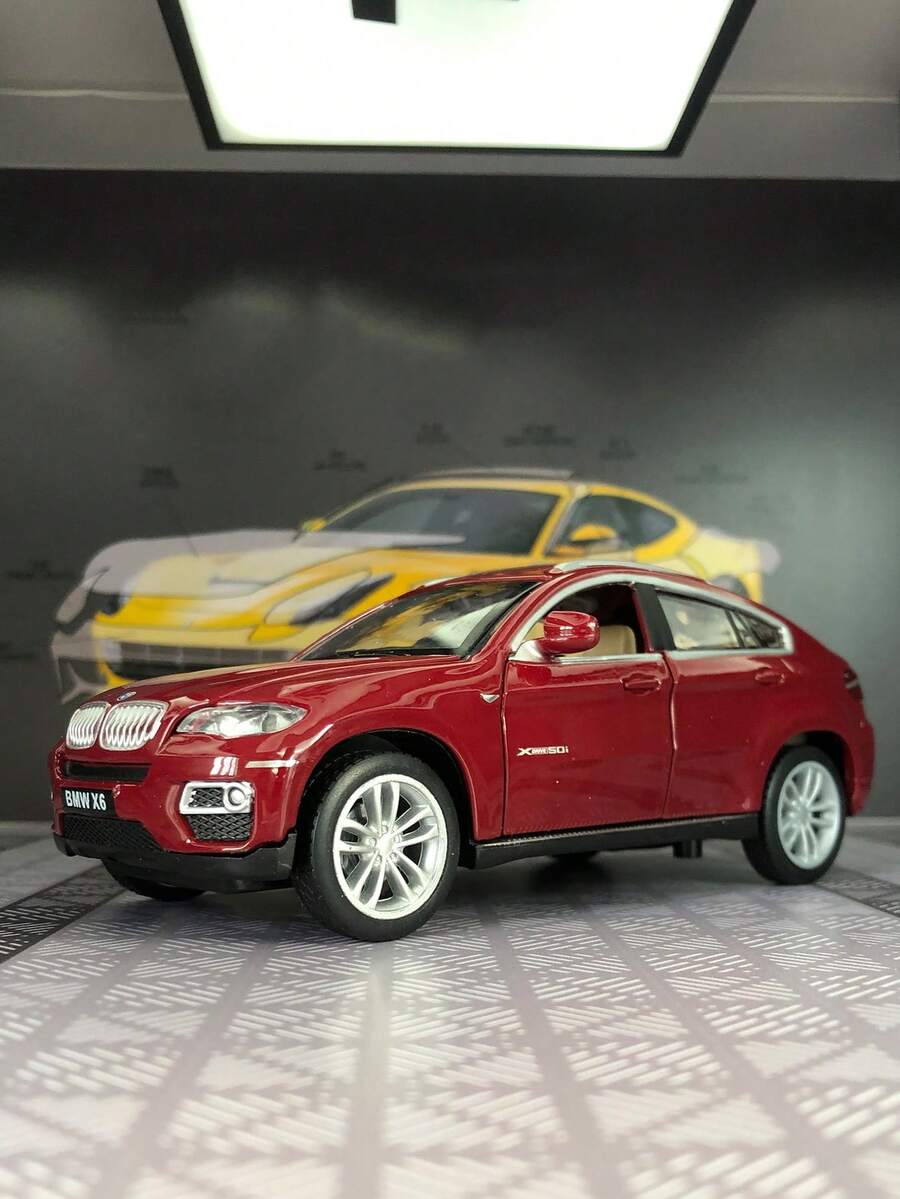 1入組鋅合金壓鑄外殼汽車模型,15cm X 6.5cm X 5.5cm (長 X 寬 X 高),176g,紅色越野suv車型,配有精緻的內部細節,1:32比例縮小,前後車蓋和門可開啟,適合兒童男孩金屬裝飾模型收藏節日生日禮物 - 紅色 - 查看 1