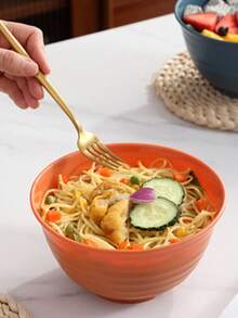 4pcs Home Use Multicolor Noodle Soup Bowl - Orange - View 1