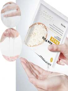 Kit Facial Serum Arroz Acido hialuronico Bioaqua + Mascarilla Facial Arroz White Rice Aclarante Arrugas Acne - Unitalla - Ver 5