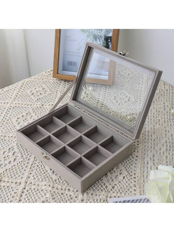 Large Glass Jewelry Box