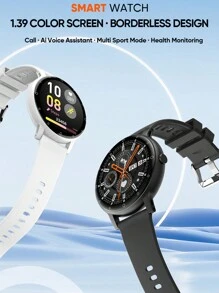 1 Pieza Smartwatch S88 Negro Pantalla De 1.39 Pulgadas, Función De Llamada, Varios Modos Deportivos Y Monitor De Frecuencia Cardíaca - Negro - Ver 2