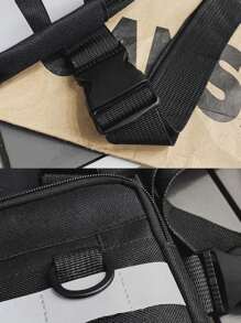 New Chest Rig Men Bag Casual Function Outdoor Style Chest Bag Small Vest Bags Streetwear For Male Waist Bags College Bag Fathers Day Gifts Summer Dad Freshman For Books Back To School Multi-Functional Dorm University Halloween Gifts For Men Fall Christmas Scream Belt Bag Travel Bag Sling Bag For Men Funny Gifts Holiday Thanksgiving - Multicolor - View 5