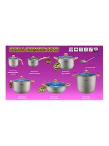 Batería De Cocina 13 Piezas Perla Premier Plus De Acero Inoxidable - Gris - Ver 2