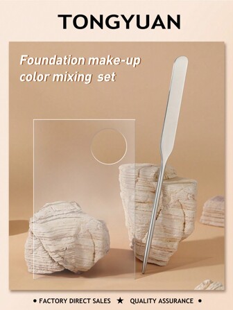 Set de 2 piezas Nuevo Espátula de base y paleta de mezcla, herramienta de belleza de acero inoxidable transparente, paleta de mezcla de doble extremo para base de maquillaje, arte de uñas, mezcla de gel LED y maquillaje, pintura, suministros de arte, paleta de pintura de vidrio, tablero de mezcla de colores, maquillaje, barato, decoración de habitación, tocador, viaje, dormitorio, accesorios de maquillaje, barato, rellenos de calcetines, maquillaje, herramientas de maquillaje, cosas baratas, regalos, regalos para mujeres, regalos de Navidad