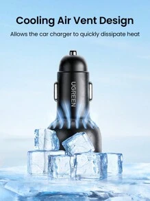 UGREEN شاحن سيارة فائق السرعة UGREEN 130 واط متوافق مع سامسونج وشاومي مع منفذي شحن سريع PD بقوة 100 واط و30 واط